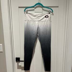 ZooZatz Women's Static Print Ombre Leggings White/Black